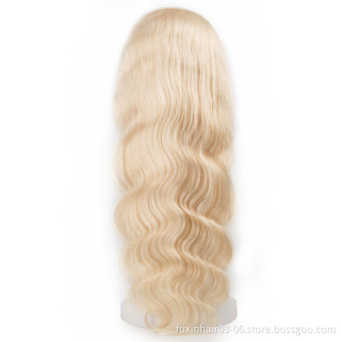 wholesale 613 BodyWave Hd Lace Wigs Human Hair Vendors Virgin Hair Transparent Full Lace Wig Blonde Body Wave Lace Frontal Wig